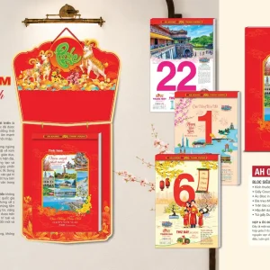 Lịch Bloc 2027 mẫu Tinh Hoa VN, Bloc Siêu Đại 25x35 cm